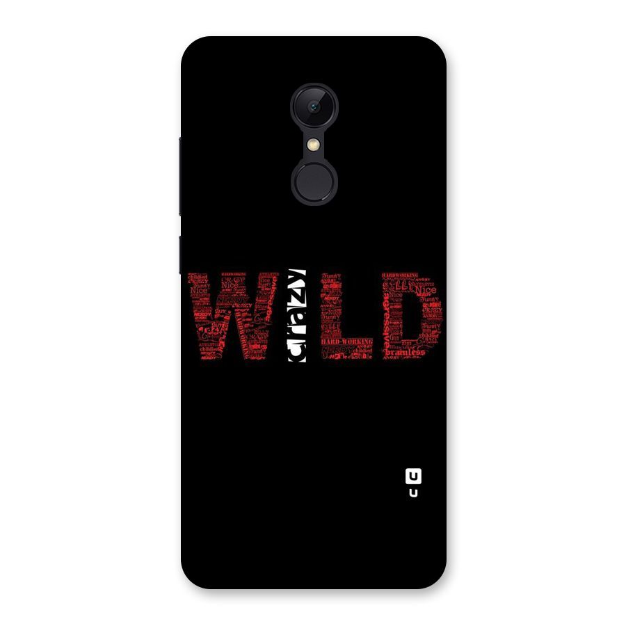 Wild Crazy Back Case for Redmi 5