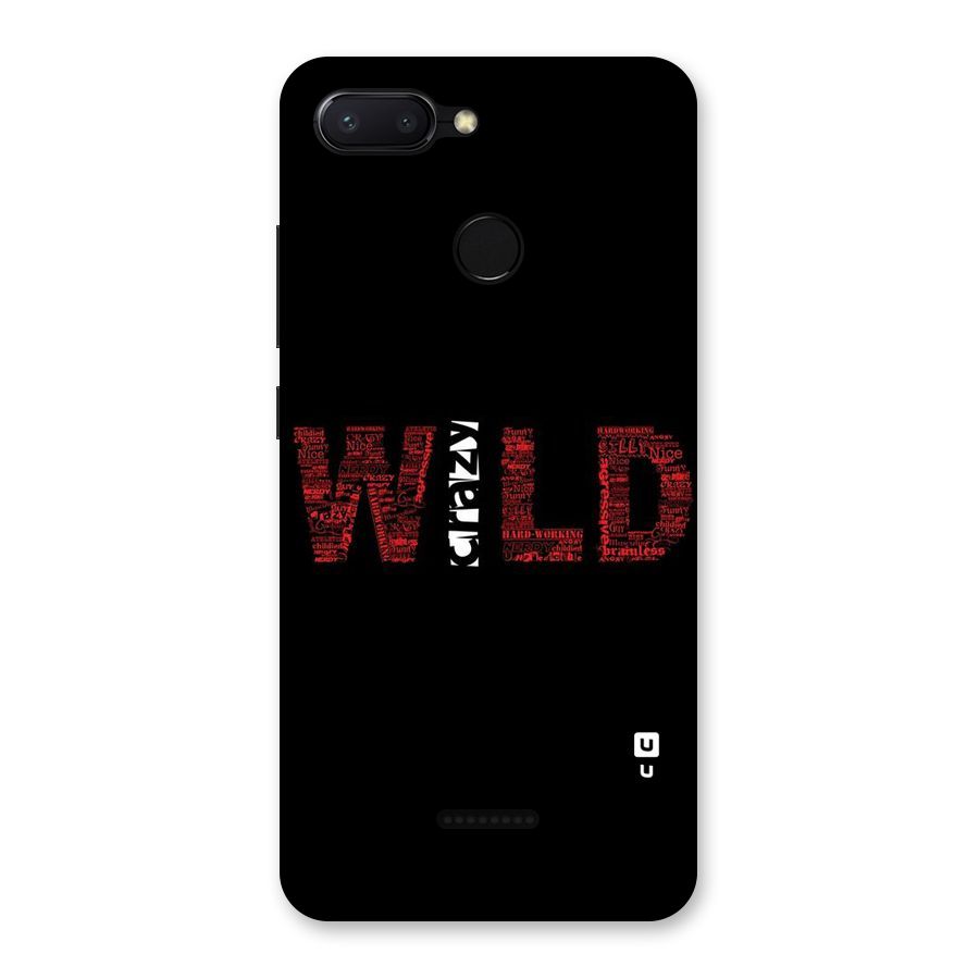 Wild Crazy Back Case for Redmi 6