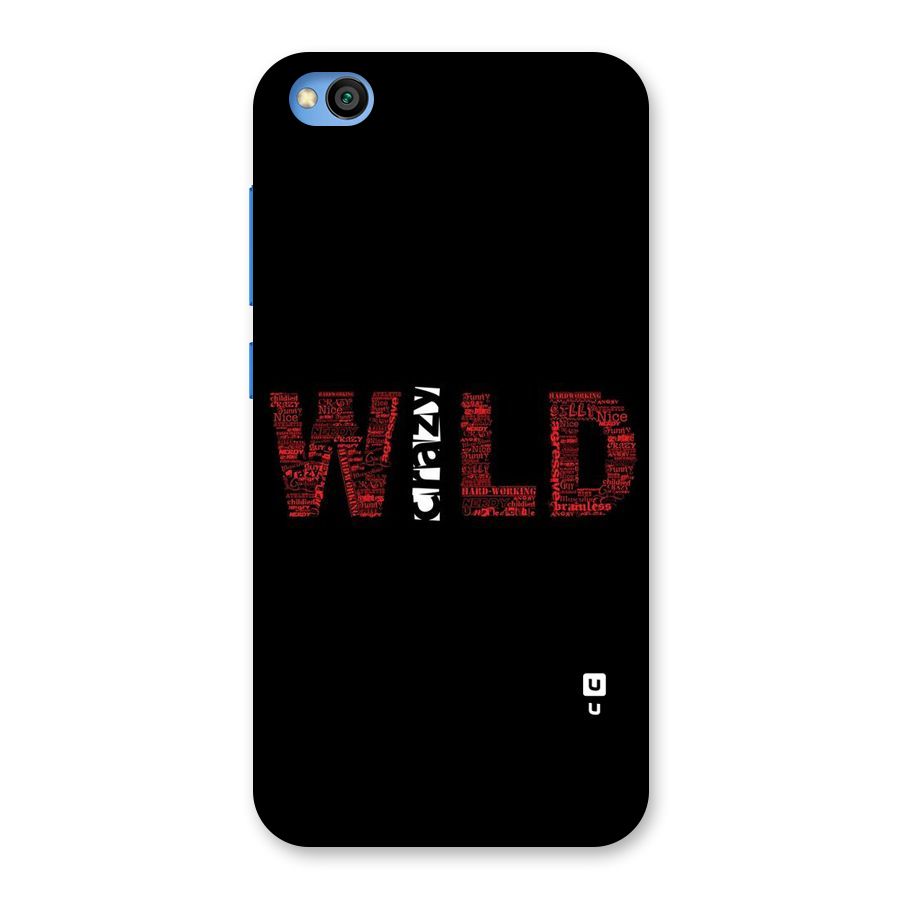 Wild Crazy Back Case for Redmi Go
