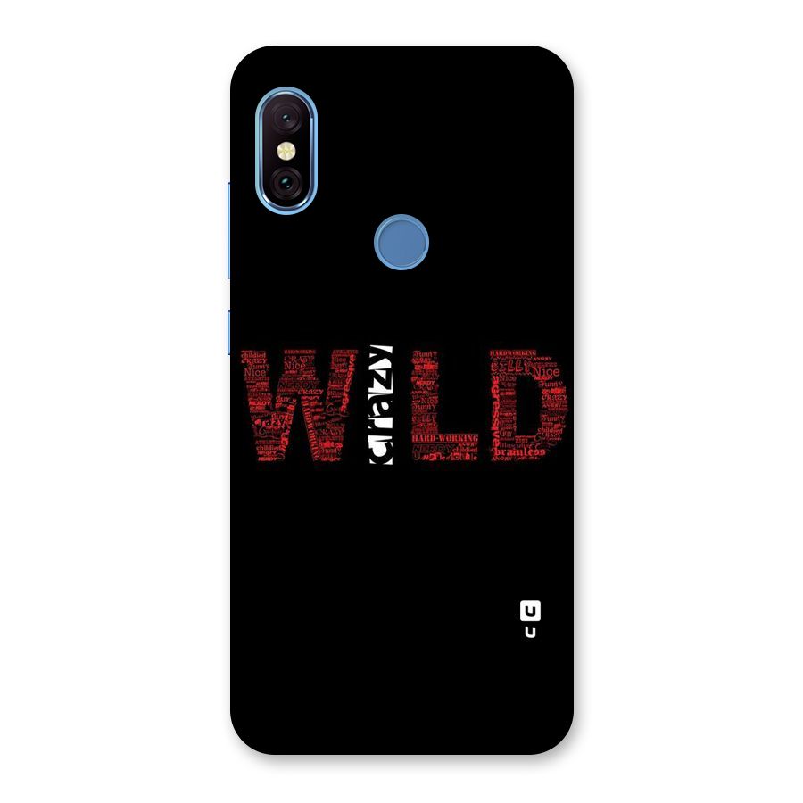 Wild Crazy Back Case for Redmi Note 6 Pro