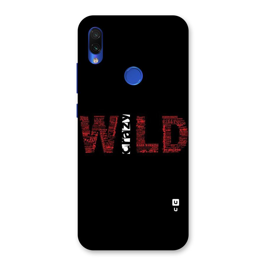Wild Crazy Back Case for Redmi Note 7S