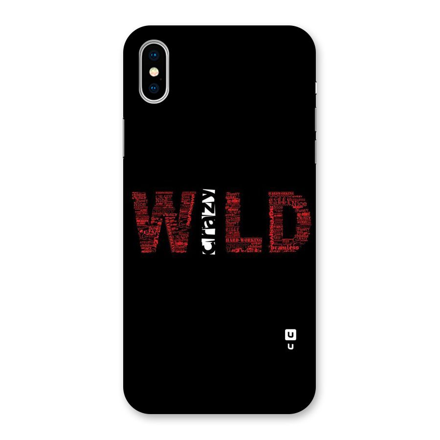 Wild Crazy Back Case for iPhone X