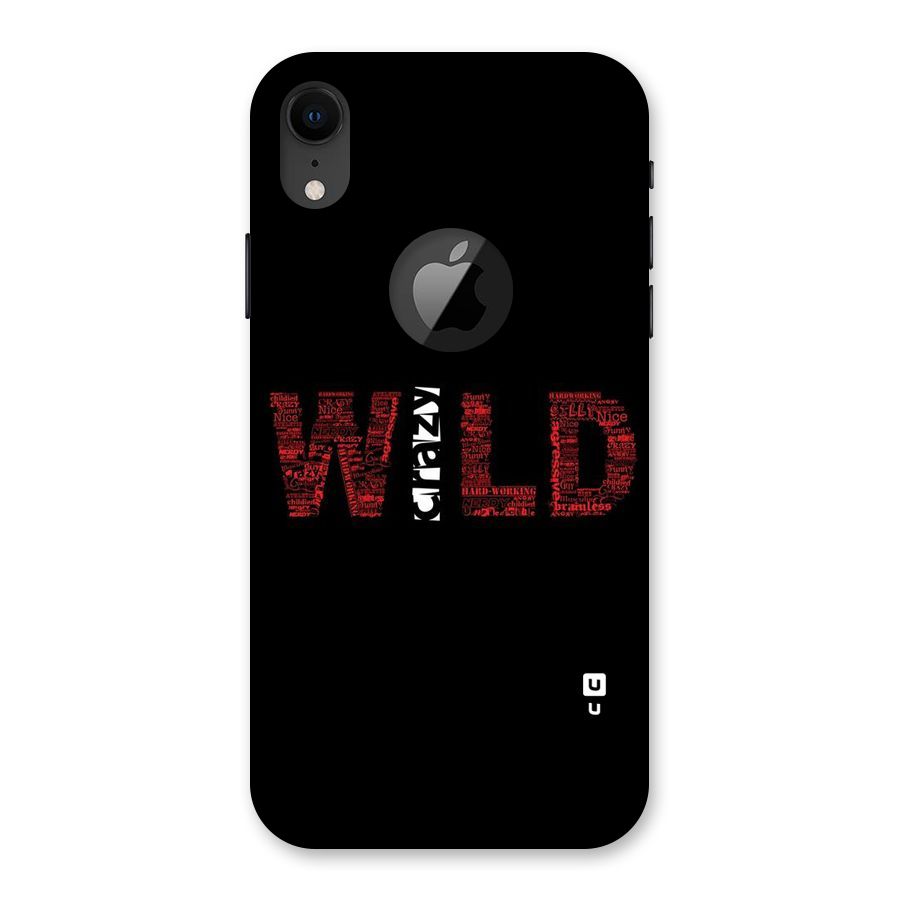 Wild Crazy Back Case for iPhone XR Logo Cut