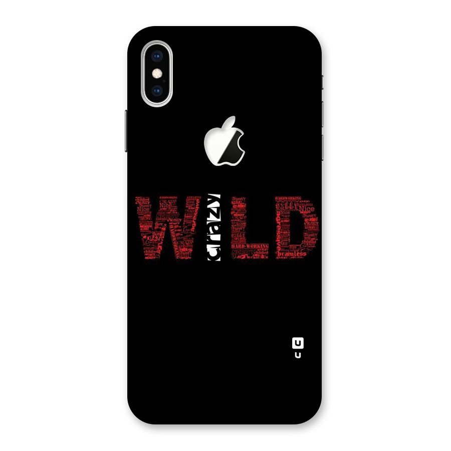 Wild Crazy Back Case for iPhone XS Max Apple Cut
