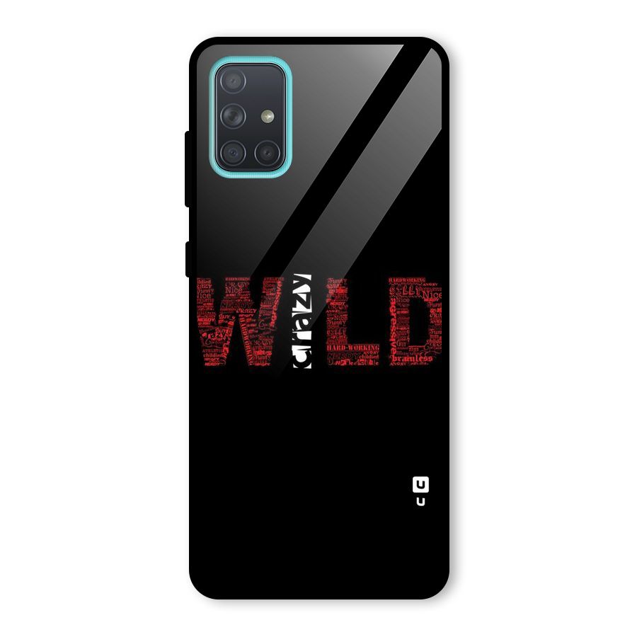 Wild Crazy Glass Back Case for Galaxy A71