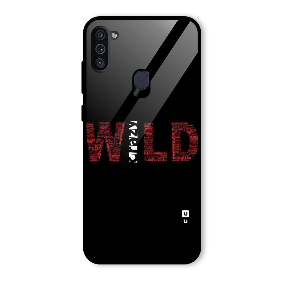 Wild Crazy Glass Back Case for Galaxy M11
