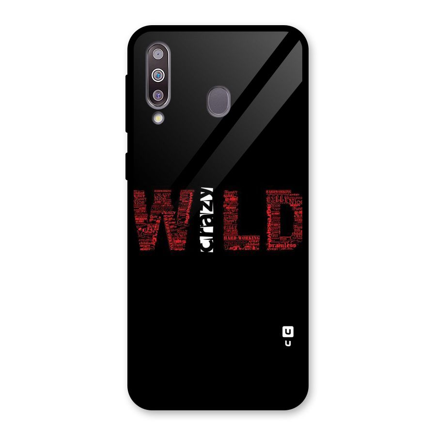 Wild Crazy Glass Back Case for Galaxy M30