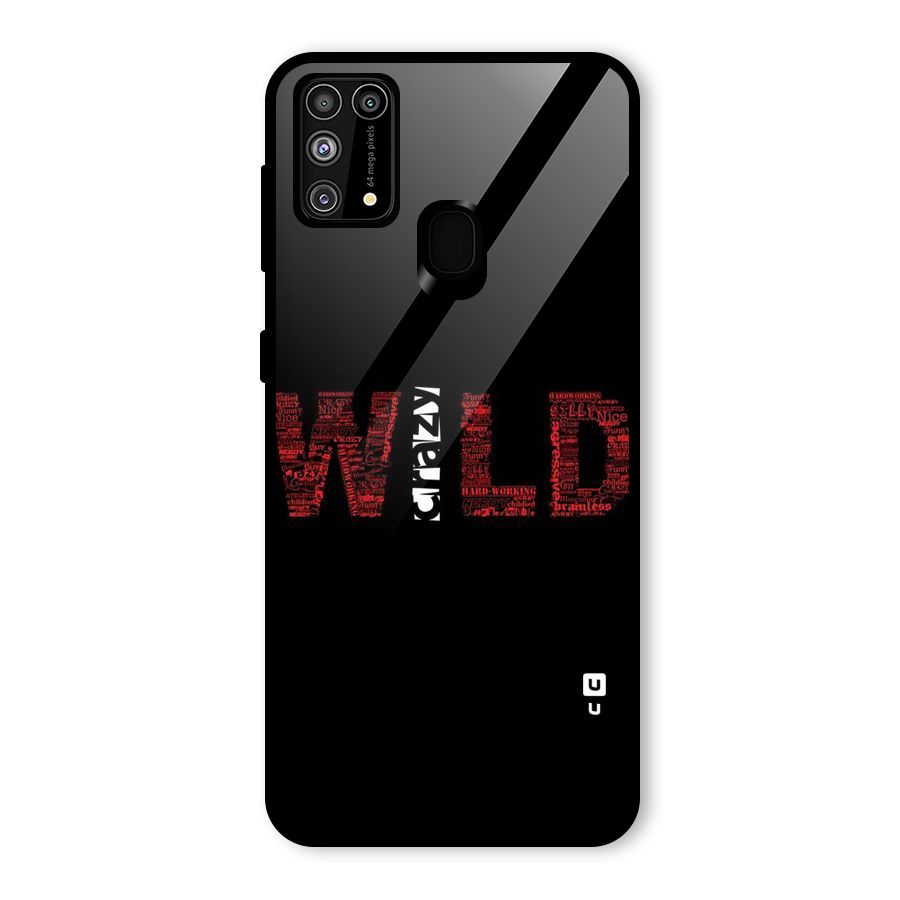 Wild Crazy Glass Back Case for Galaxy M31