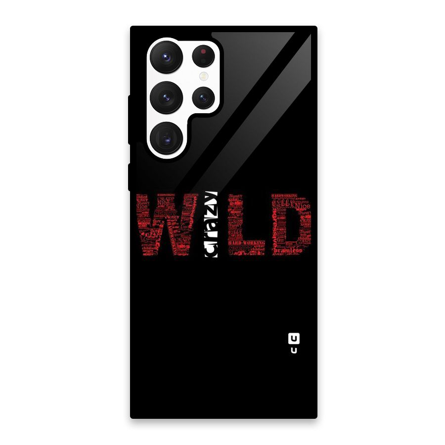 Wild Crazy Glass Back Case for Galaxy S22 Ultra 5G