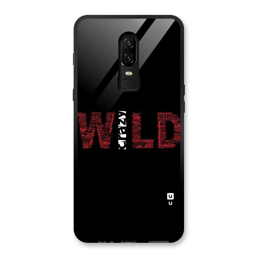 Wild Crazy Glass Back Case for OnePlus 6