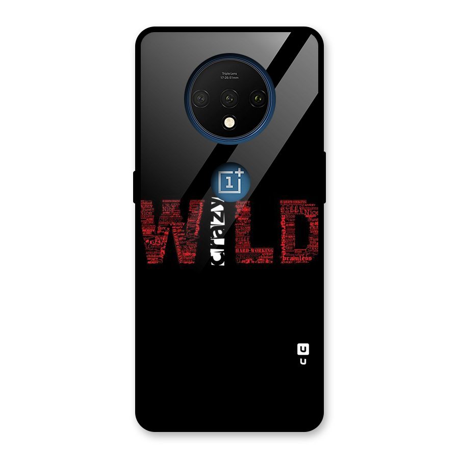 Wild Crazy Glass Back Case for OnePlus 7T
