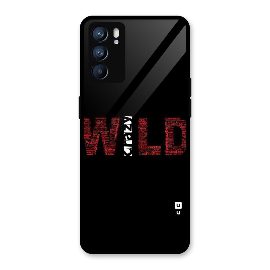 Wild Crazy Glass Back Case for Oppo Reno6 5G
