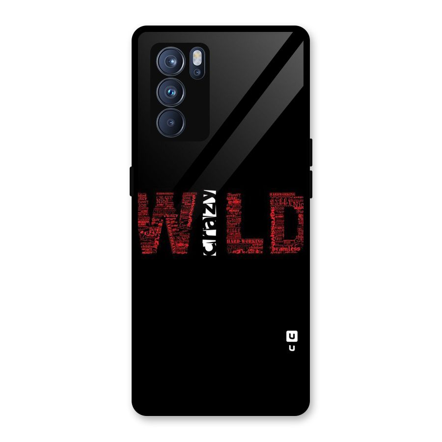 Wild Crazy Glass Back Case for Oppo Reno6 Pro 5G
