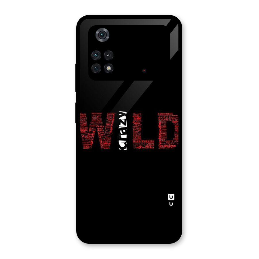 Wild Crazy Glass Back Case for Poco M4 Pro 4G