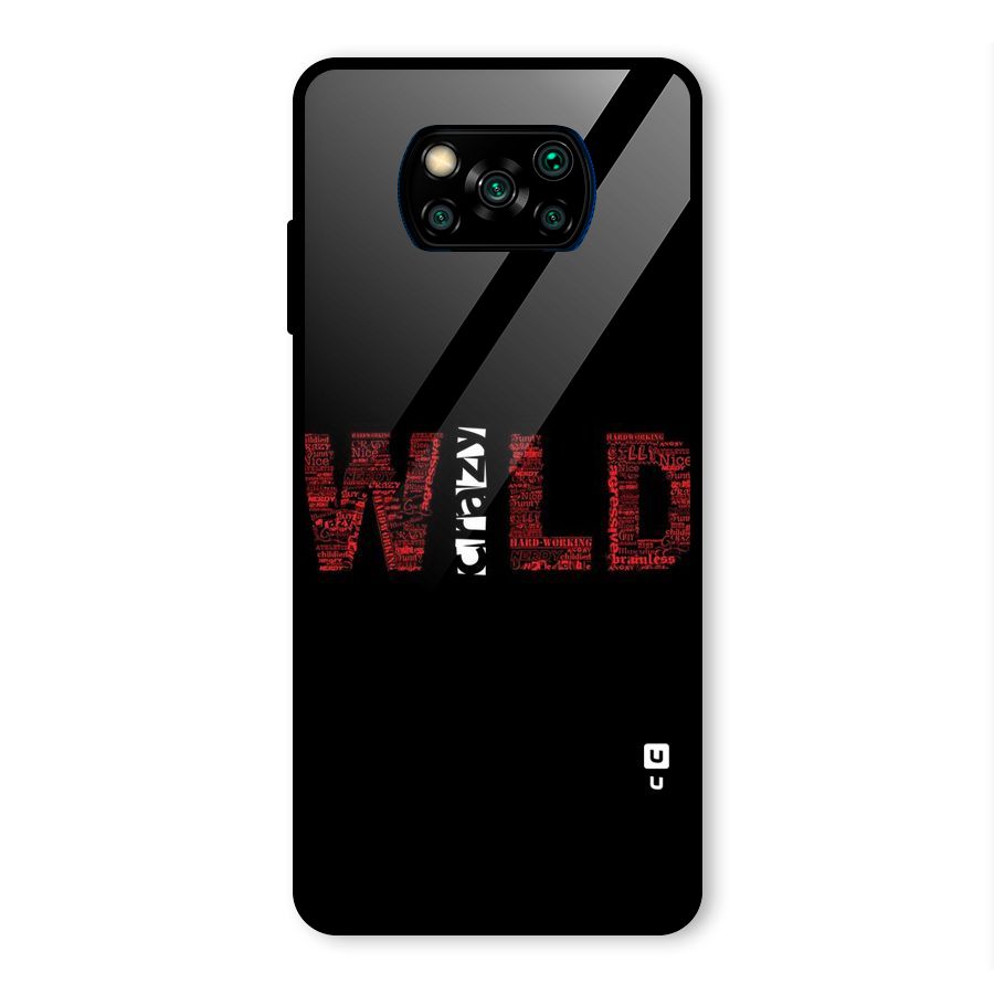 Wild Crazy Glass Back Case for Poco X3 Pro