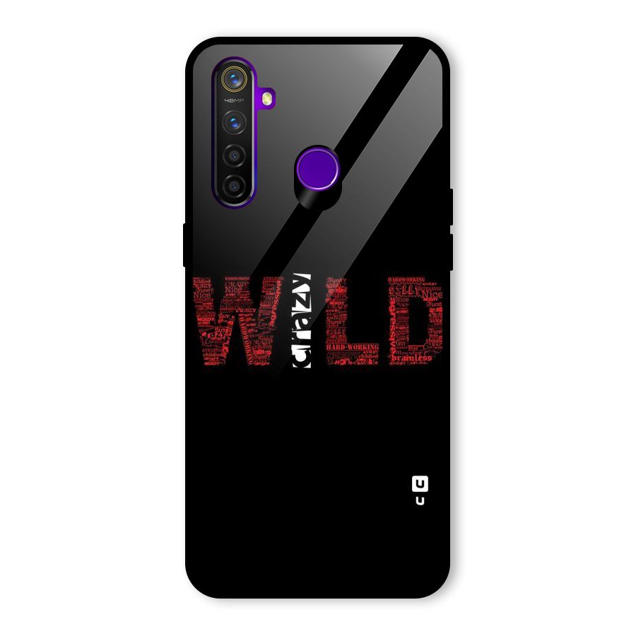 Wild Crazy Glass Back Case for Realme 5 Pro