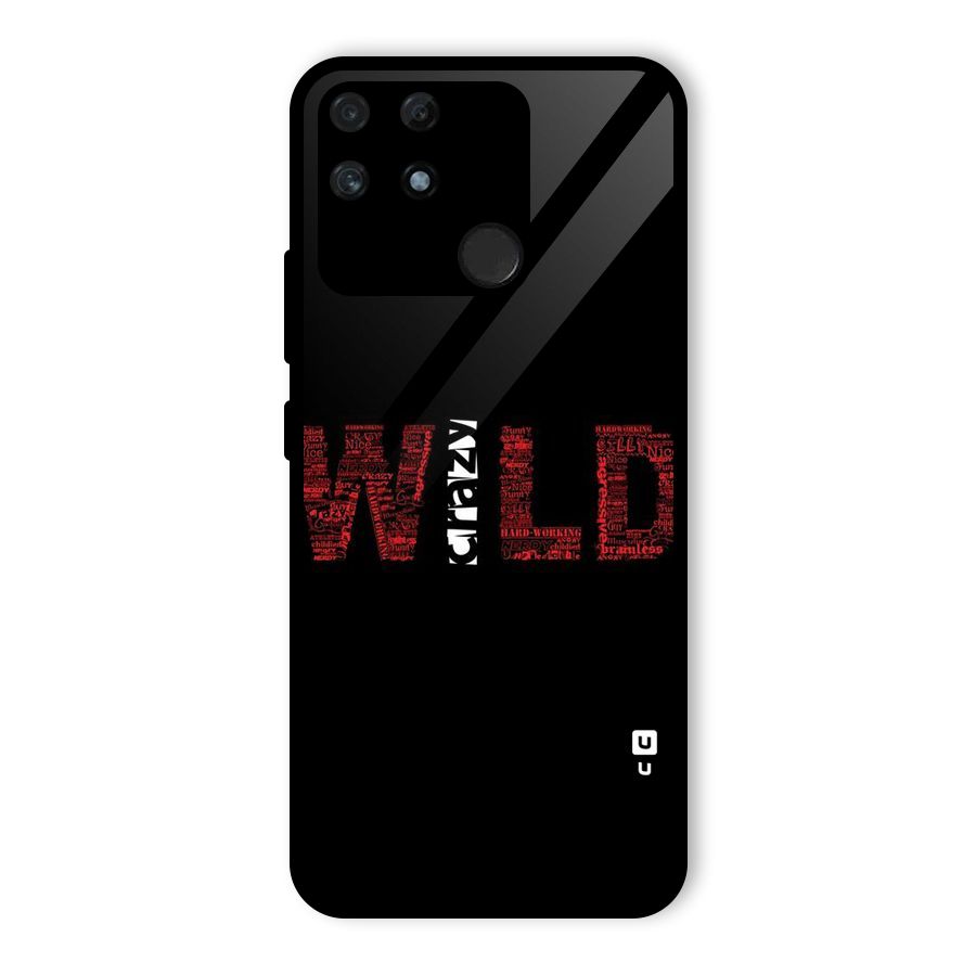 Wild Crazy Glass Back Case for Realme Narzo 50A