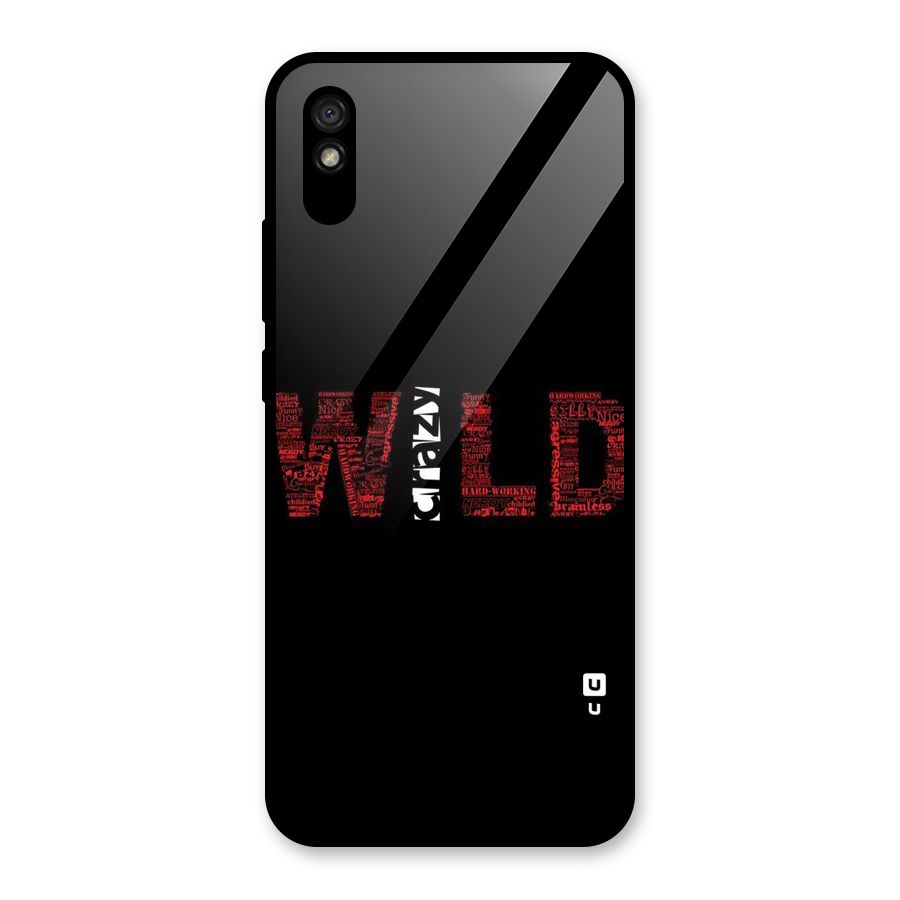 Wild Crazy Glass Back Case for Redmi 9A