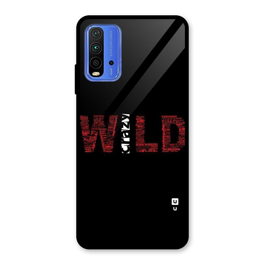 Wild Crazy Glass Back Case for Redmi 9 Power