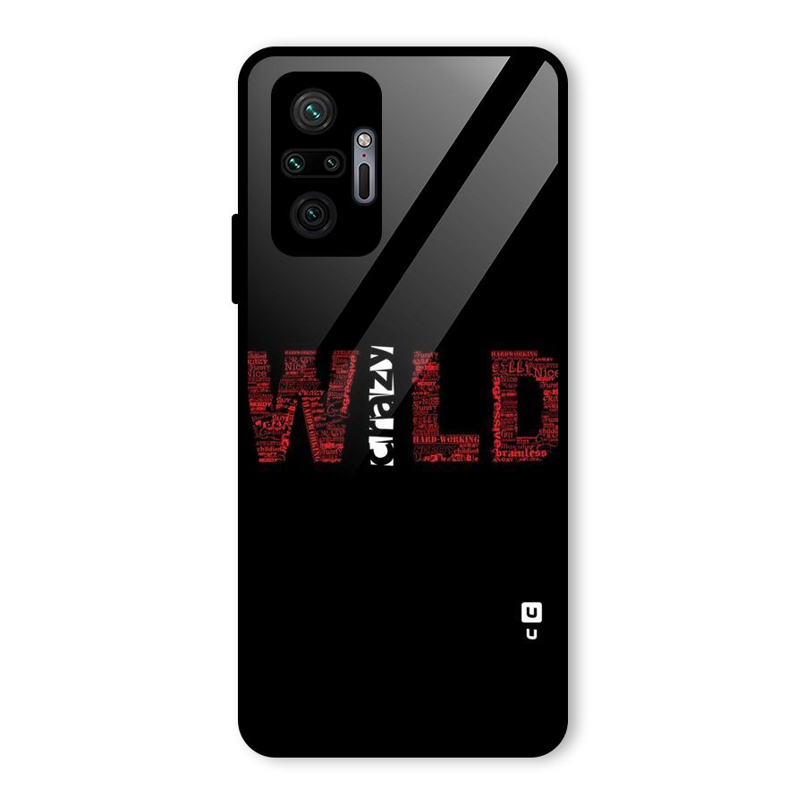 Wild Crazy Glass Back Case for Redmi Note 10 Pro Max