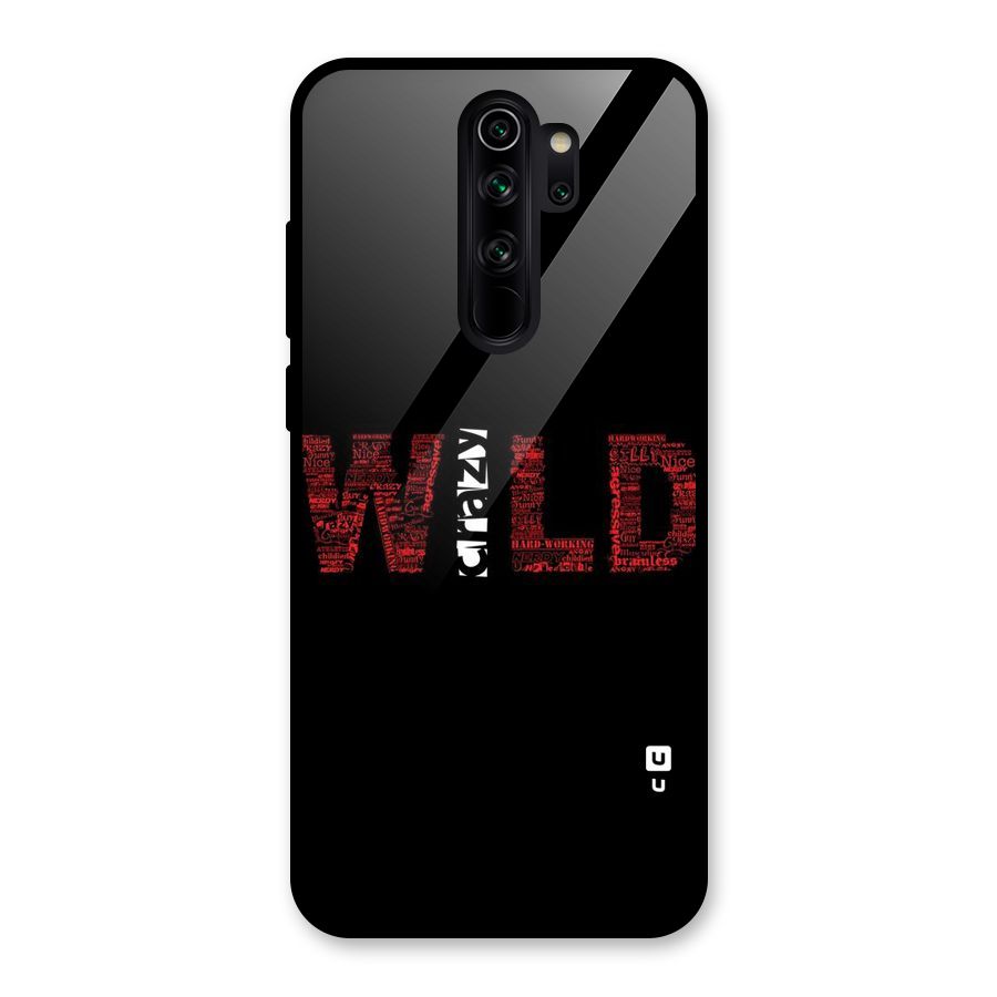 Wild Crazy Glass Back Case for Redmi Note 8 Pro