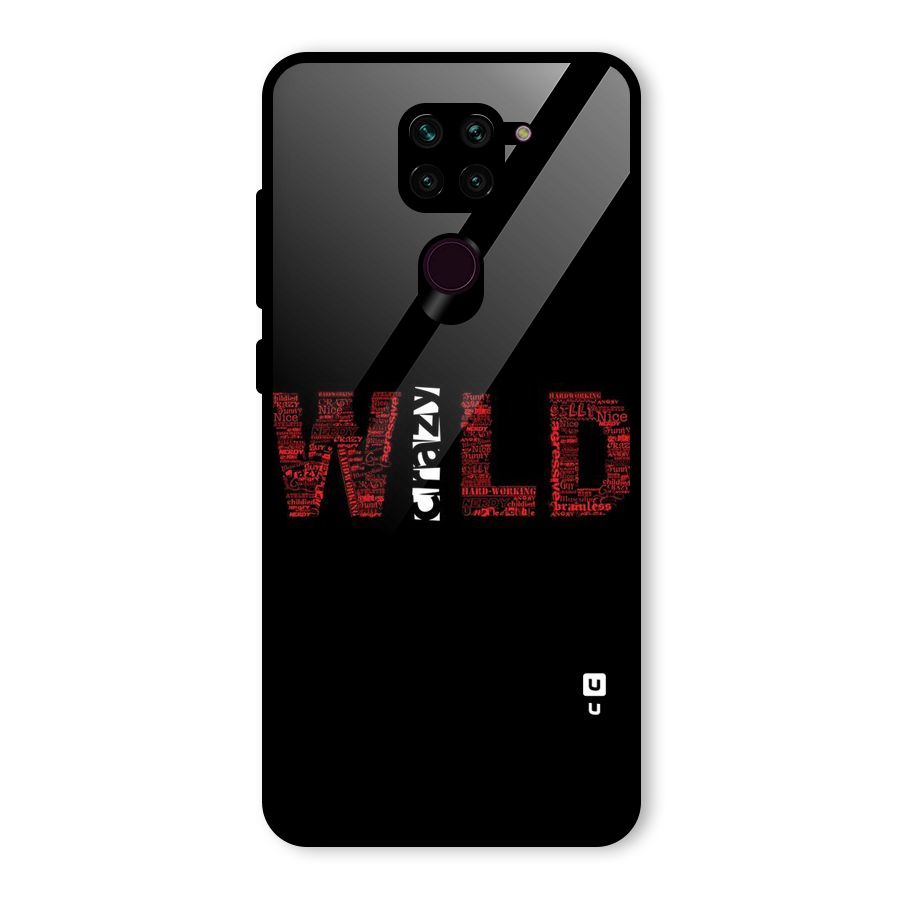 Wild Crazy Glass Back Case for Redmi Note 9