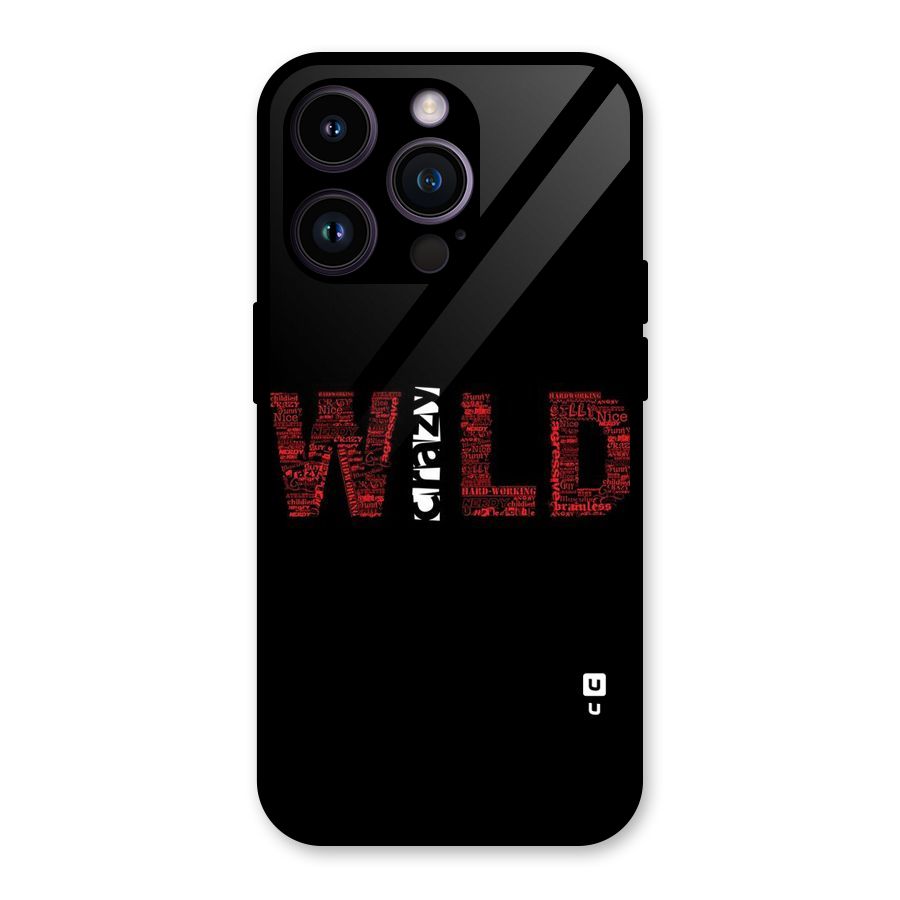 Wild Crazy Glass Back Case for iPhone 14 Pro