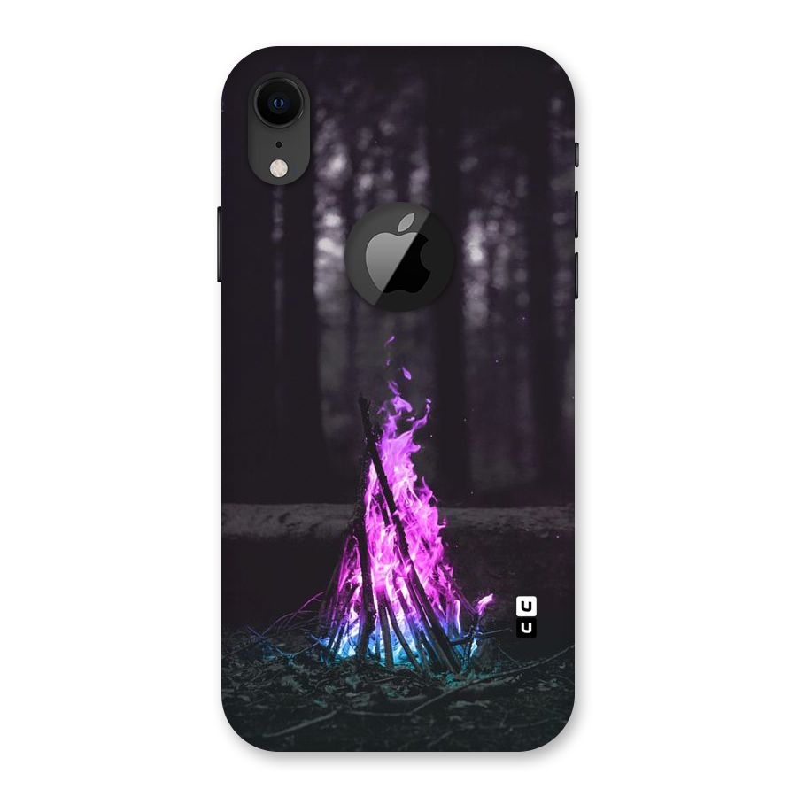 Wild Fire Back Case for iPhone XR Logo Cut
