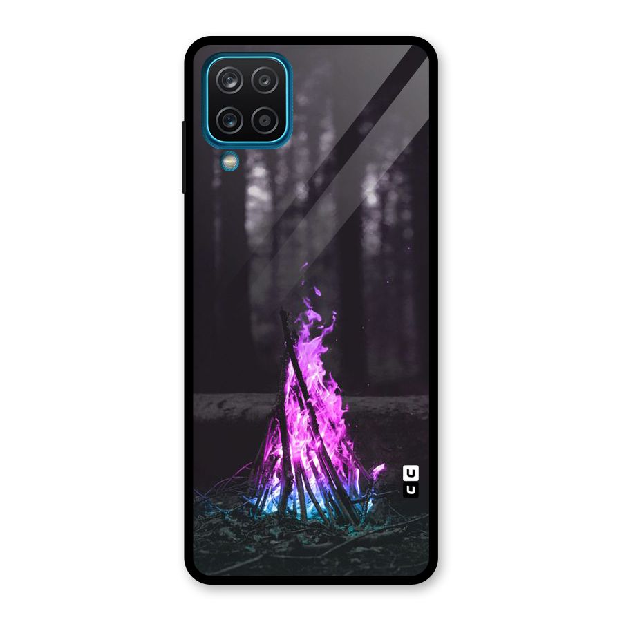 Wild Fire Glass Back Case for Galaxy A12