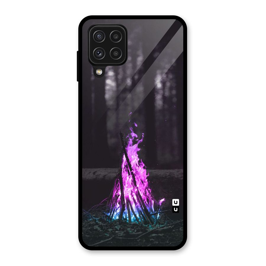 Wild Fire Glass Back Case for Galaxy A22 4G