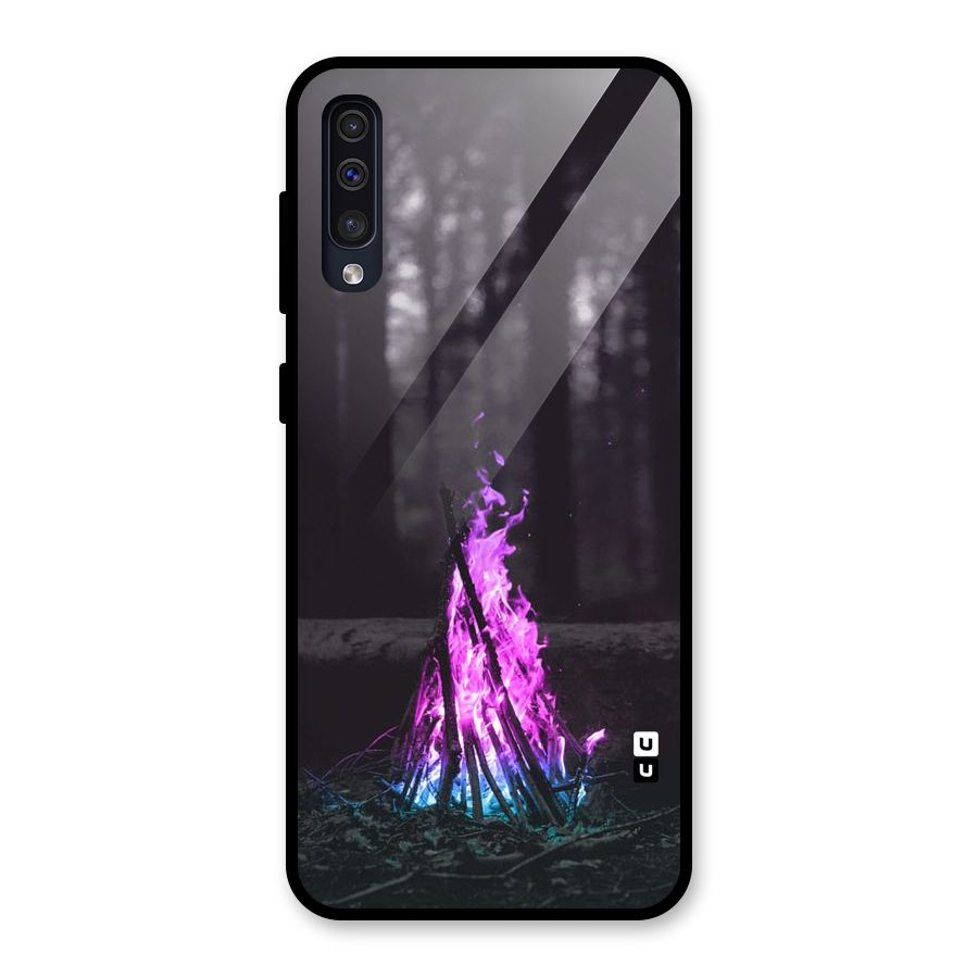 Wild Fire Glass Back Case for Galaxy A50