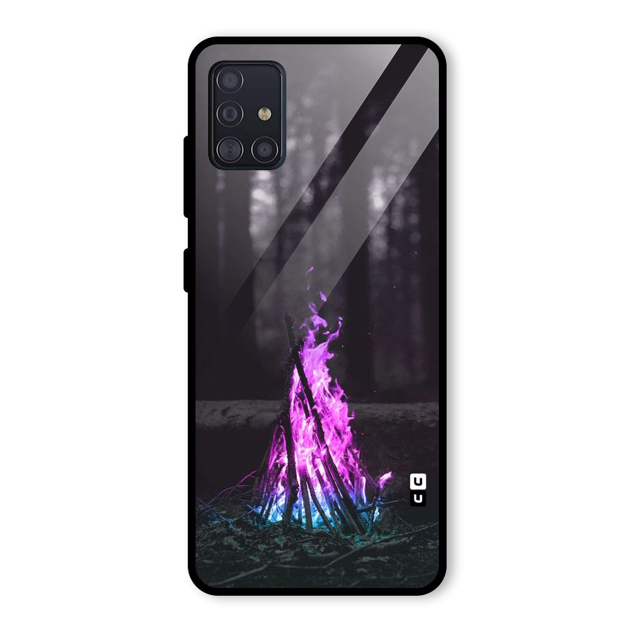 Wild Fire Glass Back Case for Galaxy A51