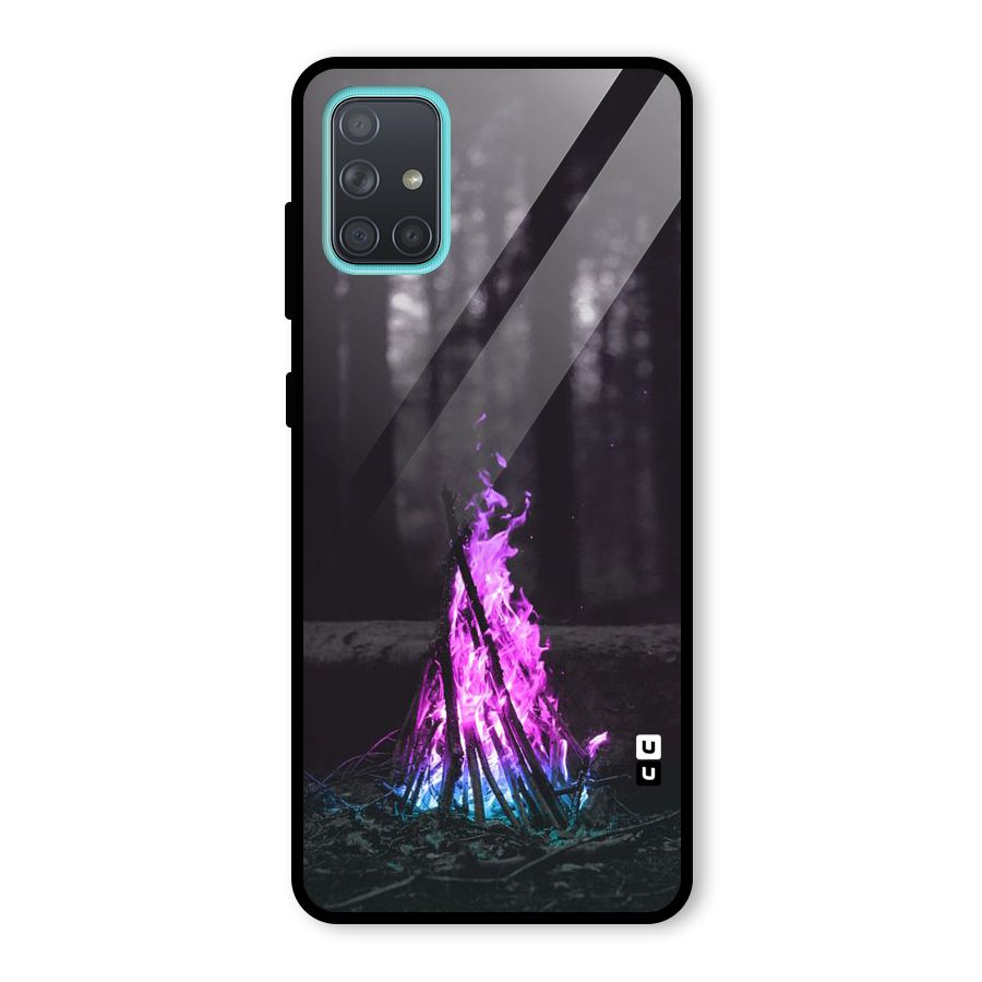 Wild Fire Glass Back Case for Galaxy A71