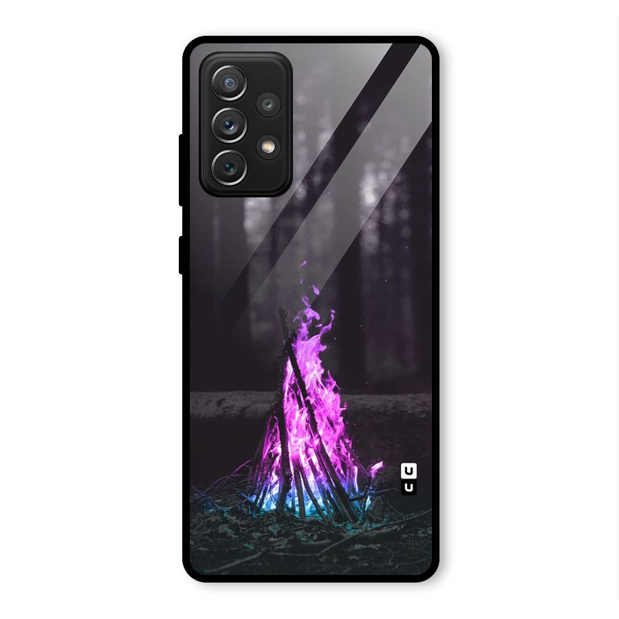 Wild Fire Glass Back Case for Galaxy A72