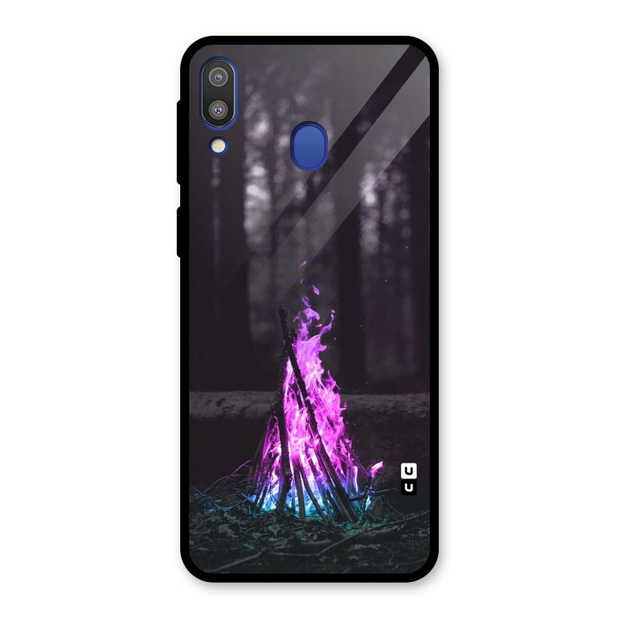 Wild Fire Glass Back Case for Galaxy M20