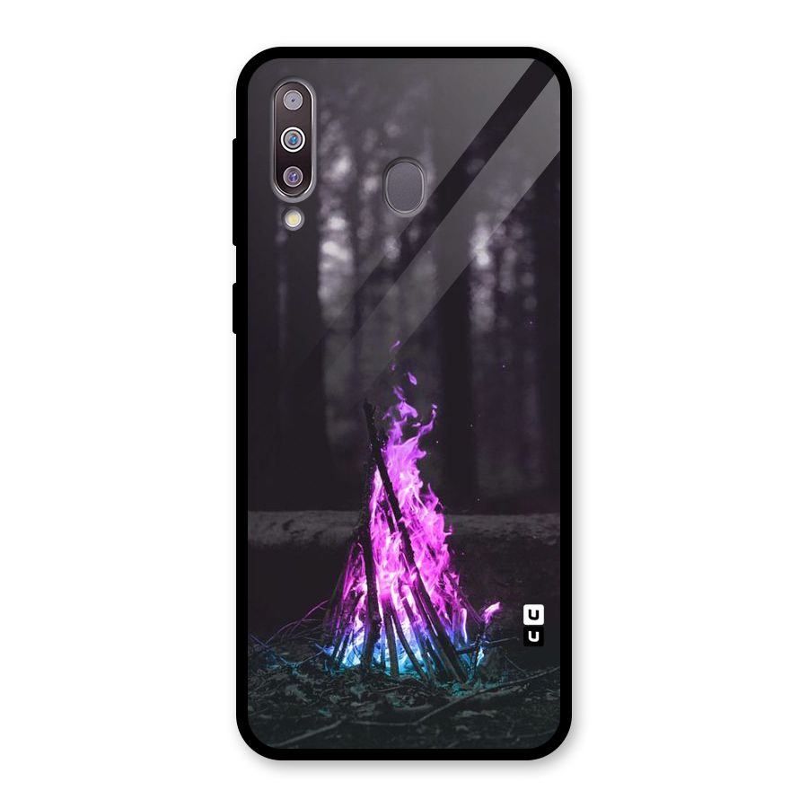 Wild Fire Glass Back Case for Galaxy M30
