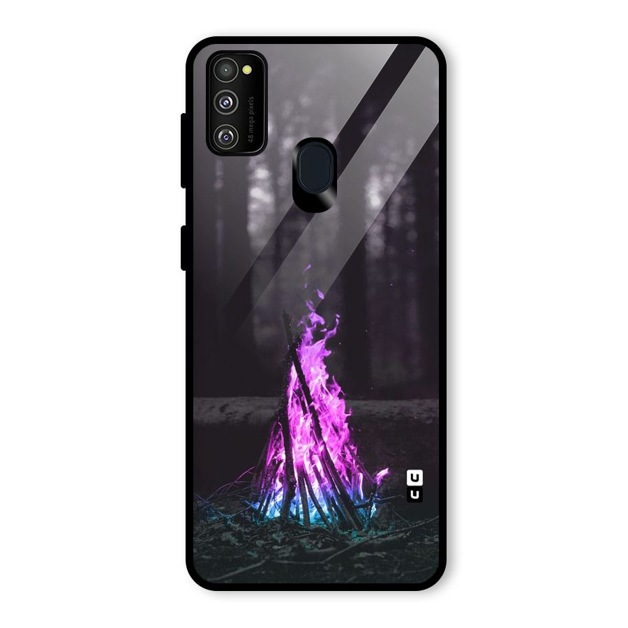 Wild Fire Glass Back Case for Galaxy M30s