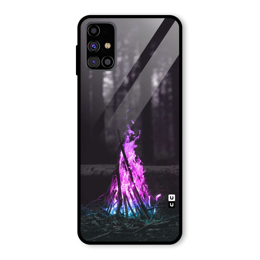 Wild Fire Glass Back Case for Galaxy M31s