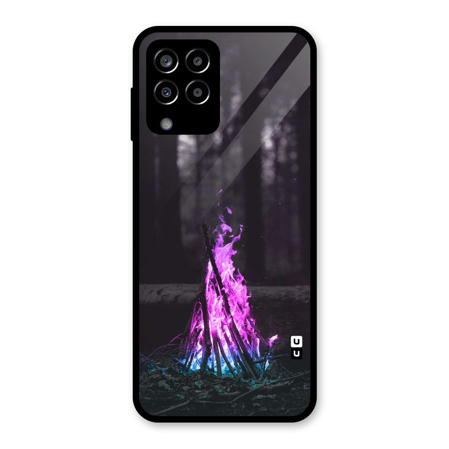 Wild Fire Glass Back Case for Galaxy M33