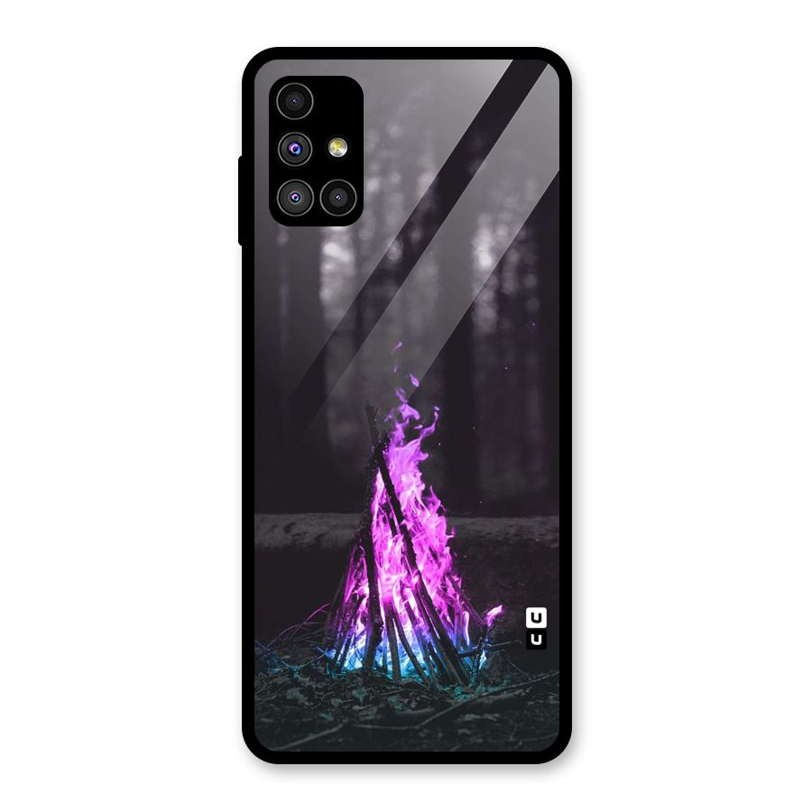 Wild Fire Glass Back Case for Galaxy M51