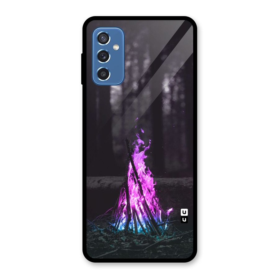 Wild Fire Glass Back Case for Galaxy M52 5G