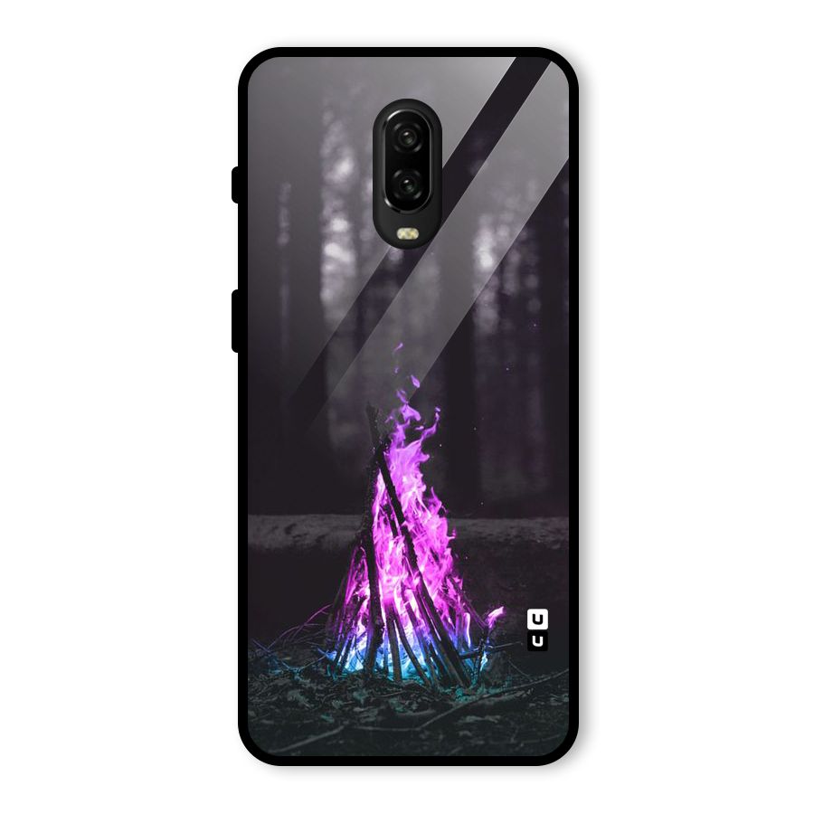 Wild Fire Glass Back Case for OnePlus 6T