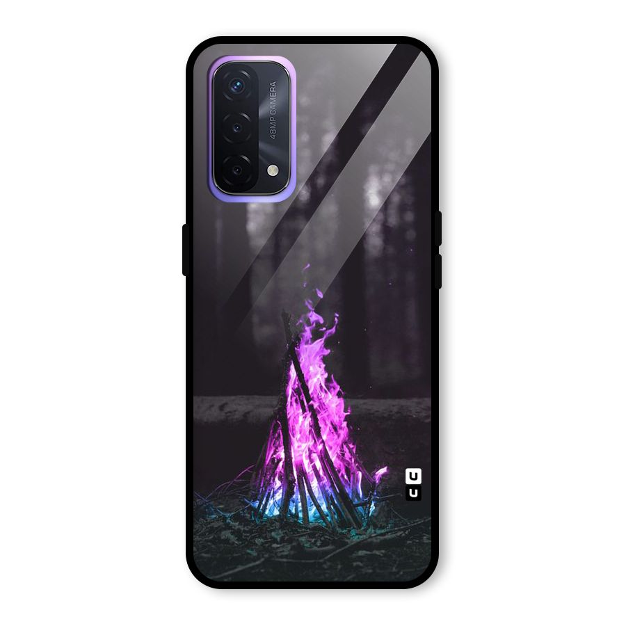 Wild Fire Glass Back Case for Oppo A74 5G
