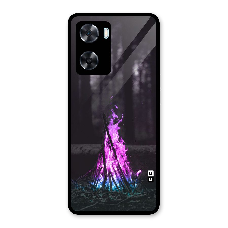 Wild Fire Glass Back Case for Oppo A77