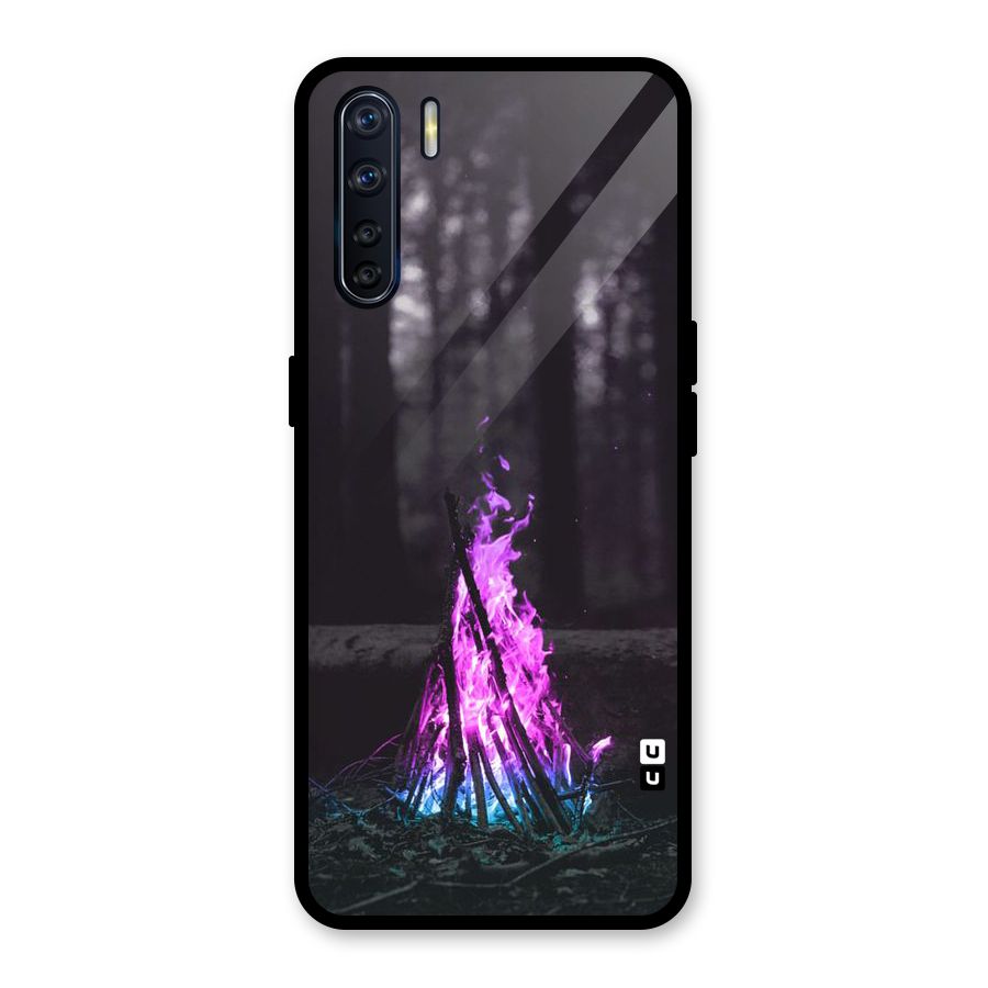 Wild Fire Glass Back Case for Oppo F15