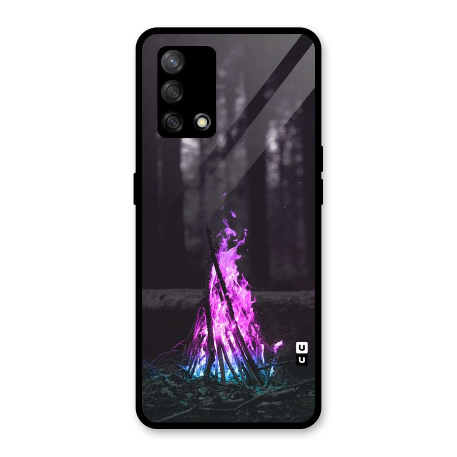 Wild Fire Glass Back Case for Oppo F19