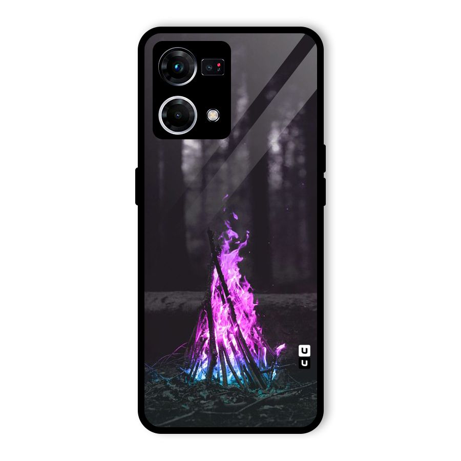 Wild Fire Glass Back Case for Oppo F21 Pro 4G