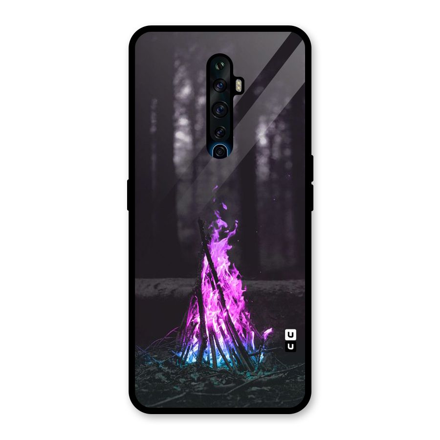 Wild Fire Glass Back Case for Oppo Reno2 F