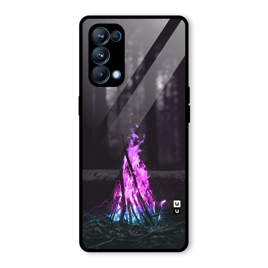 Wild Fire Glass Back Case for Oppo Reno5 Pro 5G