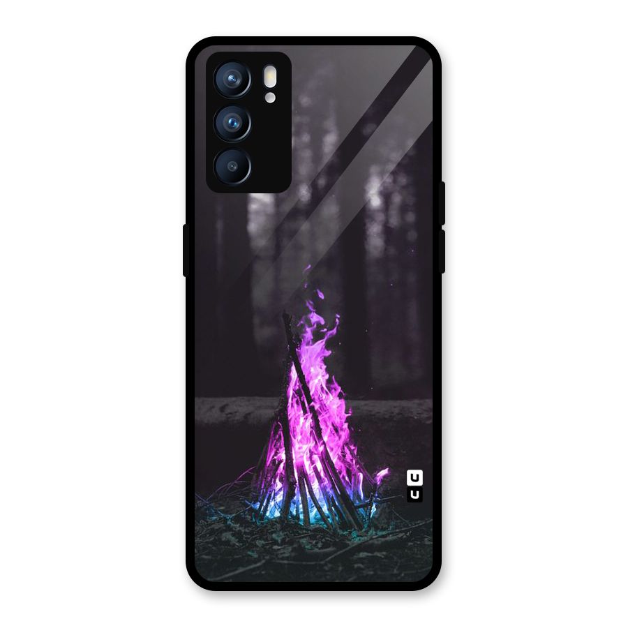 Wild Fire Glass Back Case for Oppo Reno6 5G